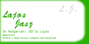 lajos jasz business card